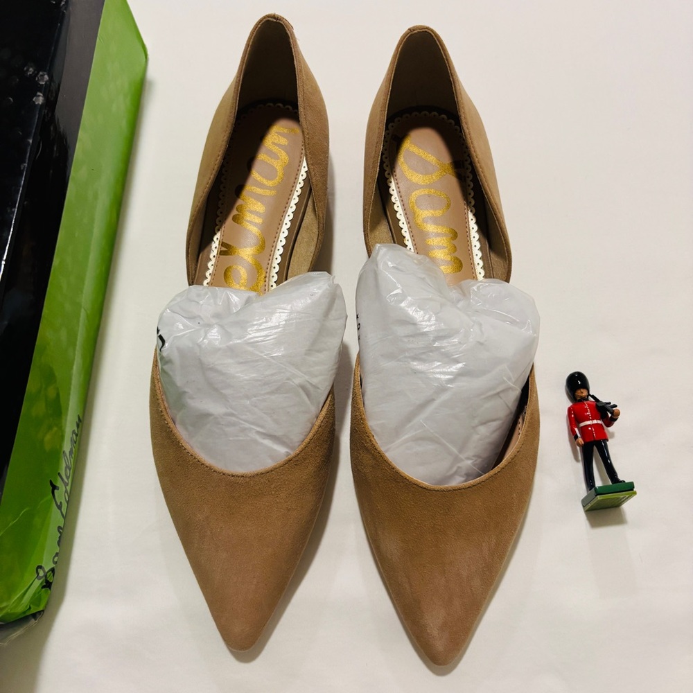 NWB Sam Edelman Tan Leather Flats Size 9.5 Brand New! Retail $110